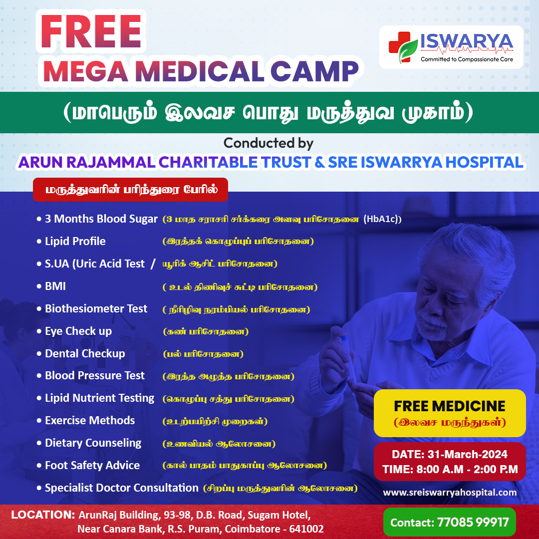Sre Iswarrya Hospital Medical camp facebook Poster